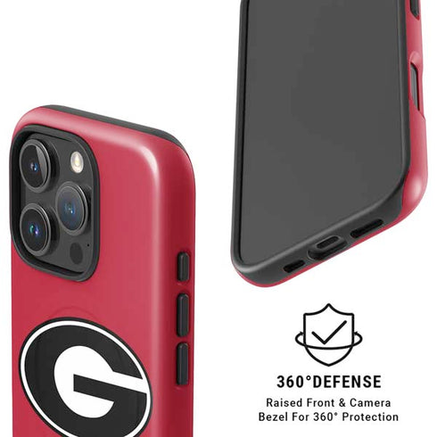 University of Georgia Logo Red iPhone 16 Pro Magsafe Impact Case